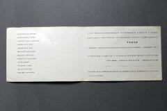 Pozvánka na vernisáž výstavy skupiny Trasa v galerii Československého spisovatele v Praze v roce 1961 (1961)