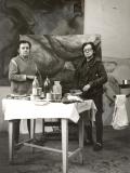 Jitka a Květa ve svém ateliéru, 80. léta, foto Karel Kestner, archiv sester Válových